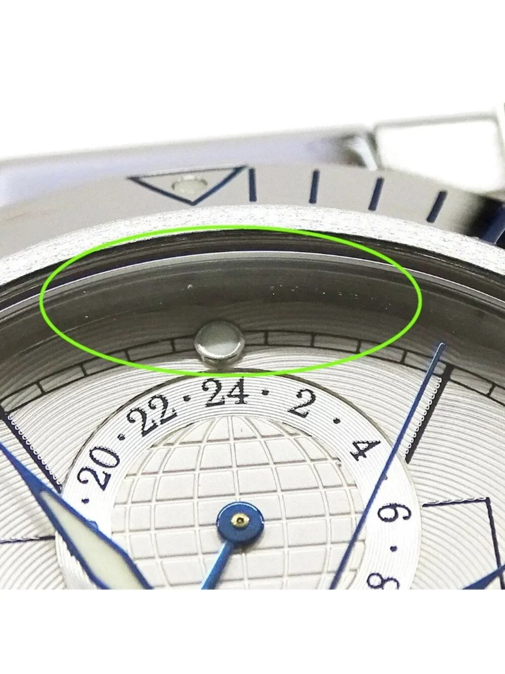 Cartier Watch Pasha Power Reserve GMT Date Automatic Winding at Stainless Steel
